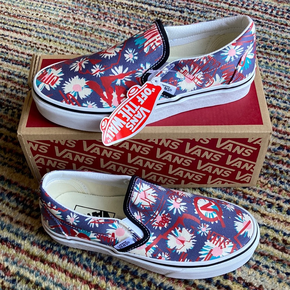 Vans Crew floral slip-on - New With Tag